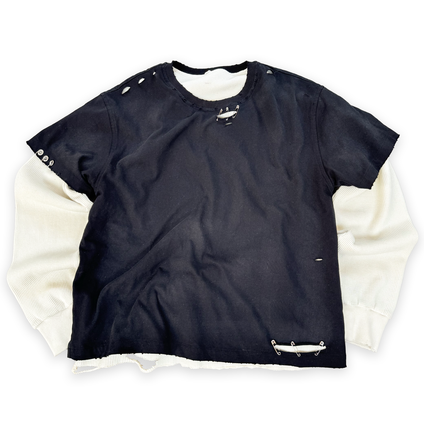 Vintage Black Double Tee