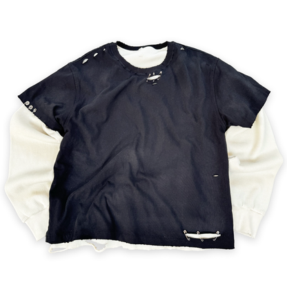 Vintage Black Double Tee