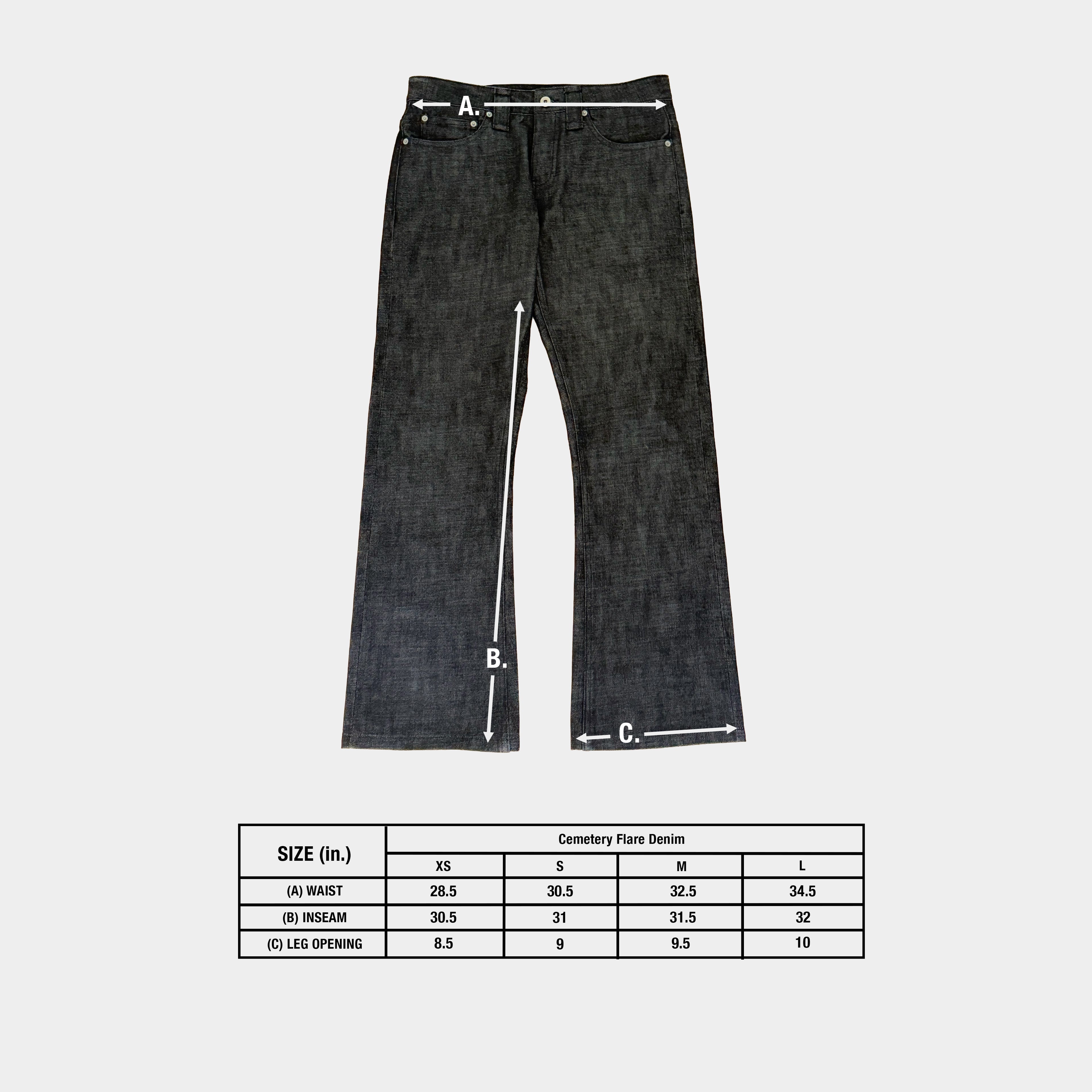 Cemetery Flare Denim